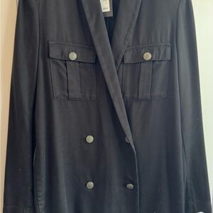 The Kooples Black Double-Breasted Blazer